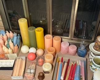 The candles coming in every shape and size!