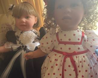 More lovely collectible dolls! They are all in absolutely superb mint condition and are made by multiple companies! Many come out their original paperwork and boxes!
