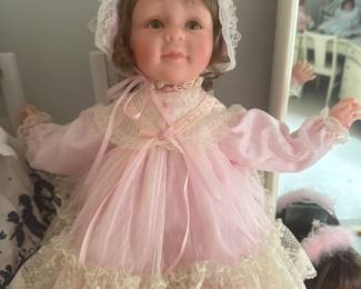 More lovely collectible dolls! They are all in absolutely superb mint condition and are made by multiple companies! Many come out their original paperwork and boxes!