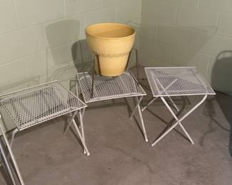 Three great metal patio tables!