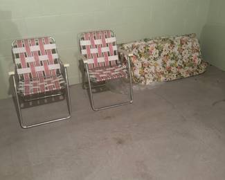 There is lots of outdoor tables and chairs and accessories! Vintage to new!
