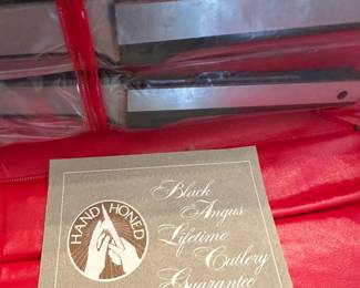 This is a terrific set of mid-century modern vintage high-quality Vernco Hand, Honed Carver/Slicer Knife Set with case! These are absolutely pristine, and I do not believe have ever been out of the case!