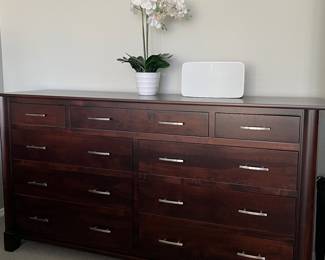 Daniel's Amish Bedroom Suite: King Bed Frame, Dresser, Nightstands pair 