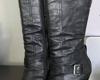 Black Vintage Stretch Boot 8.5