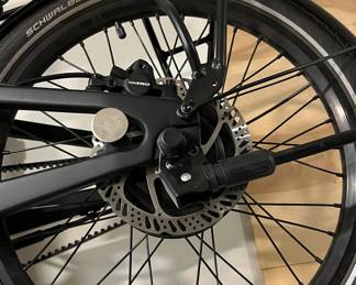 Carbo Model X Electric Folding Bikes and Transit Aloft Adjustable Bike Rack