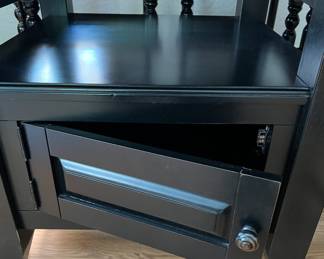 Ashley Signature Design Pub Style Table w Built-in Leaf and 6 Chairs (base has added storage)