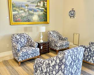 4 fantastic club chairs clean & ready to go to a new home