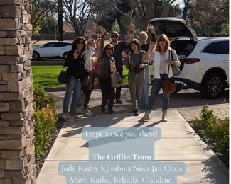 The Griffin Team Judi, Kailey KJ sabina Nora Jan Chris Mary. Kathy, Belinda, Claudine, Bob,Tim, Judy,Trish Seth,Jose