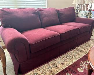 $200 Cranberry 3 Pillow Sofa John M Smith 
