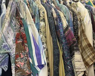 lots of 90's mens dress casual shirts.