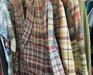 And mens Madris Plaid Jackets (60's