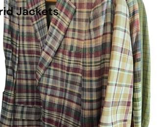 60's Madris Plaid Jackets