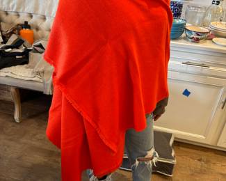 Hermes Hand Woven 100% cashmere stole