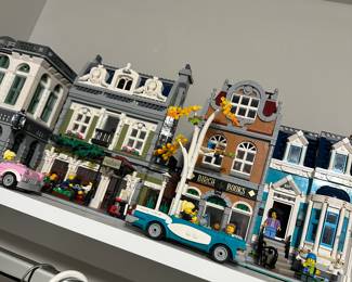 Lego collection through out the house 