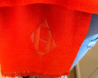 Hermes Hand Woven 100% cashmere stole