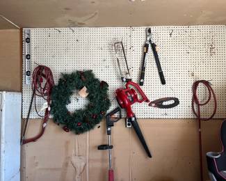 Tools in garage