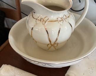 Wash basin & pitcher