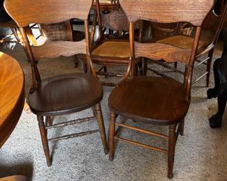 Oak chairs