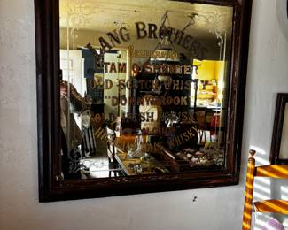 Lang Brothers bar mirror