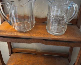 Heisey glass pitchers