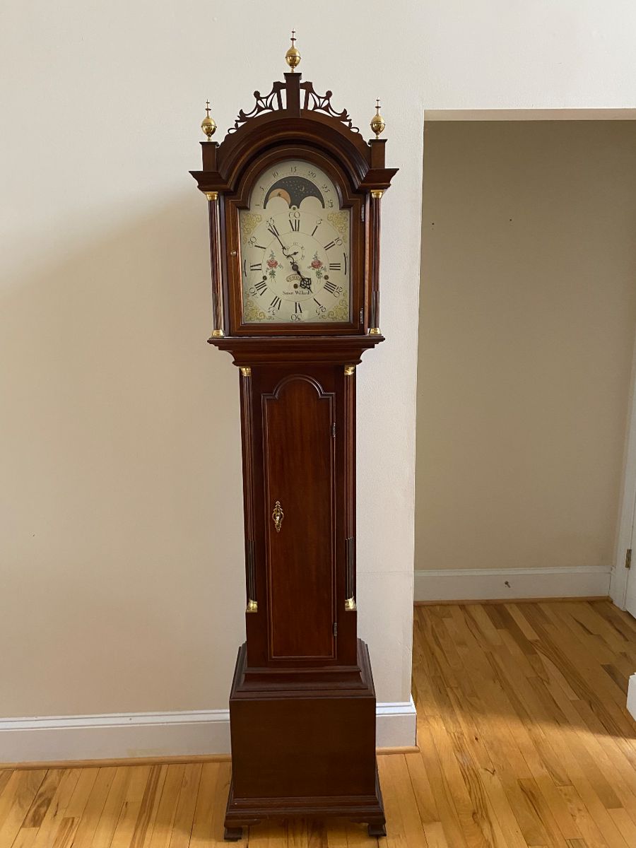 Simon Willard grandfather clock. 