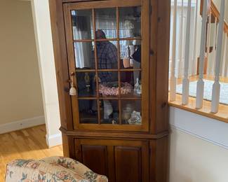 Handmade corner hutch. 