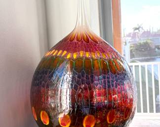 1h 1010 Huge Stephen Rolfe Powell Glass Vase