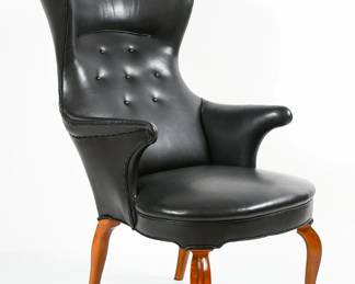 1d 1001 Rare Frits Henningsen Wingback Armchair