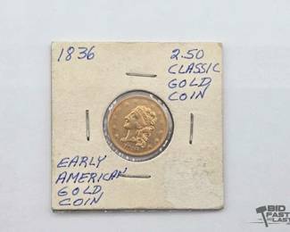 1316 1836 $2.50 Liberty Head Gold Coin