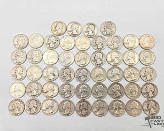 1886 49 Washington Quarters, 302g