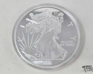 2004 1995 Silver Eagle One Troy Pound .999 Fine Silver with Certificate of Authenticity