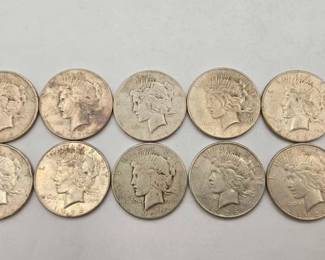 1800 10 1926 Silver Peace Dollars