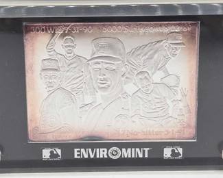 2134 Nolan Ryna Commemorative 25 Years Silver Card