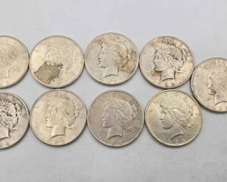 1788 9 1925 Silver Peace Dollars