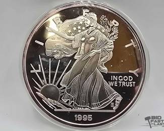 2024 1995 Silver Eagle One Troy Pound .999 Fine Silver with Certificate of Authenticity