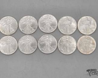 2075 10 Silver Eagle 1 Troy Oz Coins