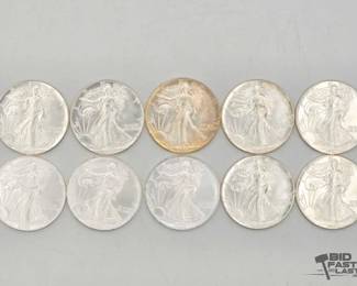 2088 10 Silver Eagle 1 Troy Oz Coins