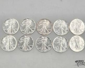 2090 10 Silver Eagle 1 Troy Oz Coins
