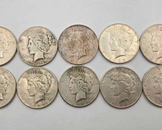 1742 10 1923 Peace Silver Dollar