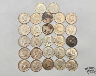1876 27 1964 Silver Kennedy Half Dollars, 337g