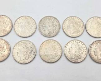 1602 10 San Francisco 1921 Morgan Silver Dollars