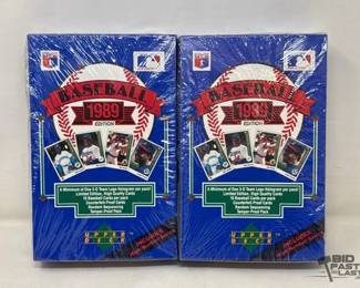2520 2 SEALED 1989 Baseball Edition Upper Deck The Collectors Choice Trading Cards