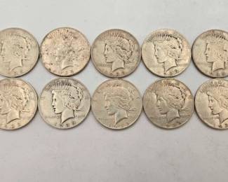 1814 10 1935 Silver Peace Dollars