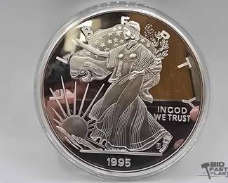 2020 1995 Silver Eagle One Troy Pound .999 Fine Silver with Certificate of Authenticity