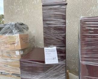 2834 Wooden Cabinet and Wooden Shelf