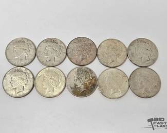 1770 10 1923 Silver Peace Dollars