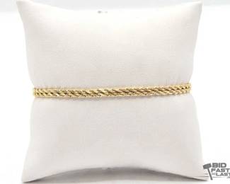 616 14k Yellow Gold Bracelet, 4.59g