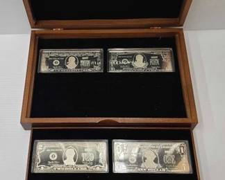 2050 6 Quarter Pound Silver Proof .999 Bills with COA