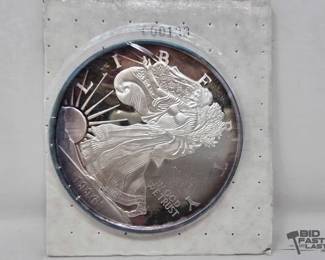 2012 1996 Silver Eagle One Troy Pound .999 Fine Silver with Certificate of Authenticity with Fed Card
