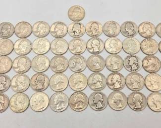 1890 51 Washington Quarters, 348g